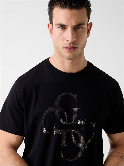 T-shirt con logo stampato GUESS | M6RI03I3Z14/JBLK